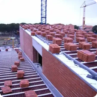 Construcción de viviendas unifamiliares con teja de encaje