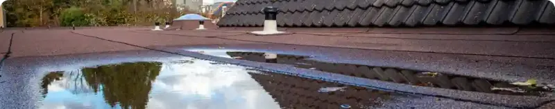 Cubiertas planas con acumulación de agua